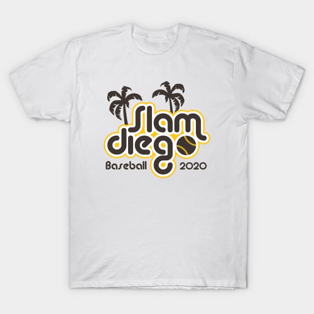 Slam Diego, Retro - White T-Shirt by KFig21